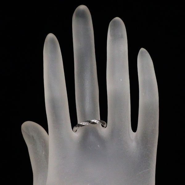 K18WG ブラック/カラーレス ダイヤモンド リング 0.19ct D0.11ct
