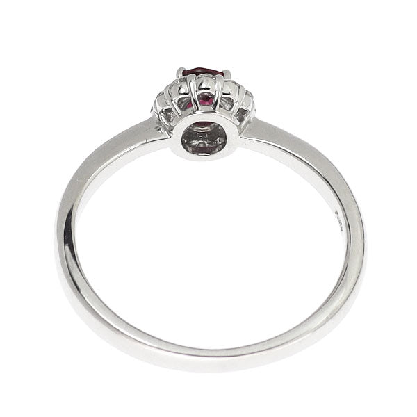 Pt950 ルビー ダイヤモンド リング 0.29ct D0.12ct