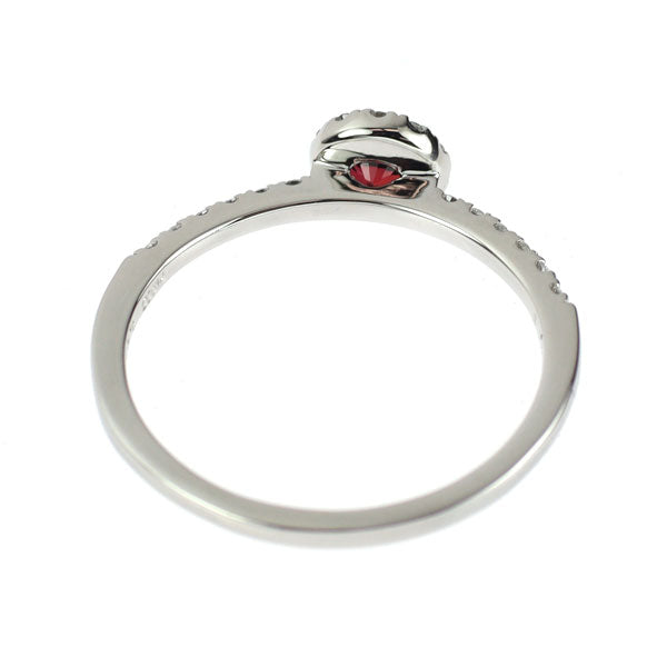 Pt900 ルビー ダイヤモンド リング 0.21ct D0.15ct