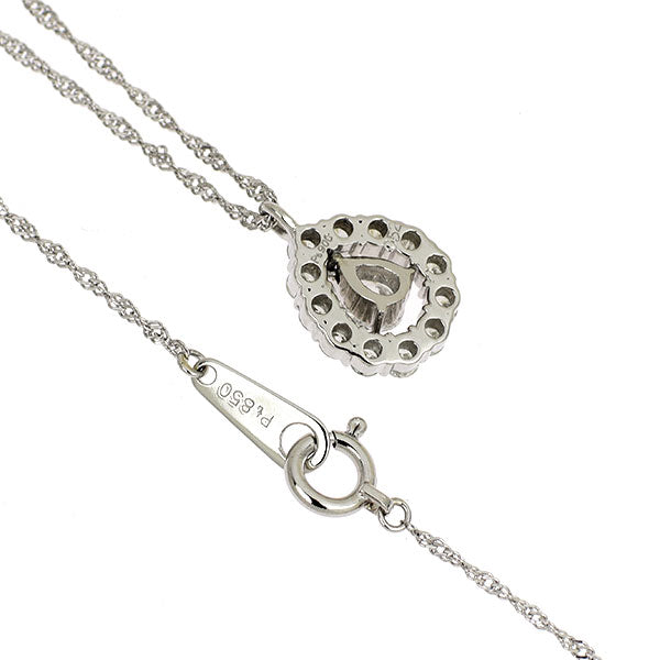 Pt900/ Pt850 ダイヤモンド ペンダントネックレス 0.52ct