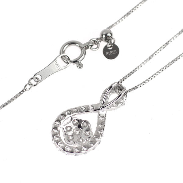Pt900/ Pt850 ダイヤモンド ペンダントネックレス 0.50ct