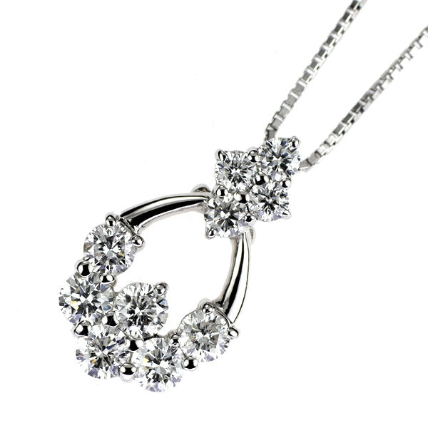Pt900/ Pt850 ダイヤモンド ペンダントネックレス 1.00ct