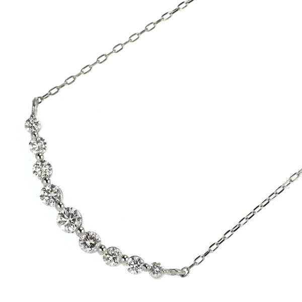 Pt900/ Pt850 ダイヤモンド ペンダントネックレス 0.30ct