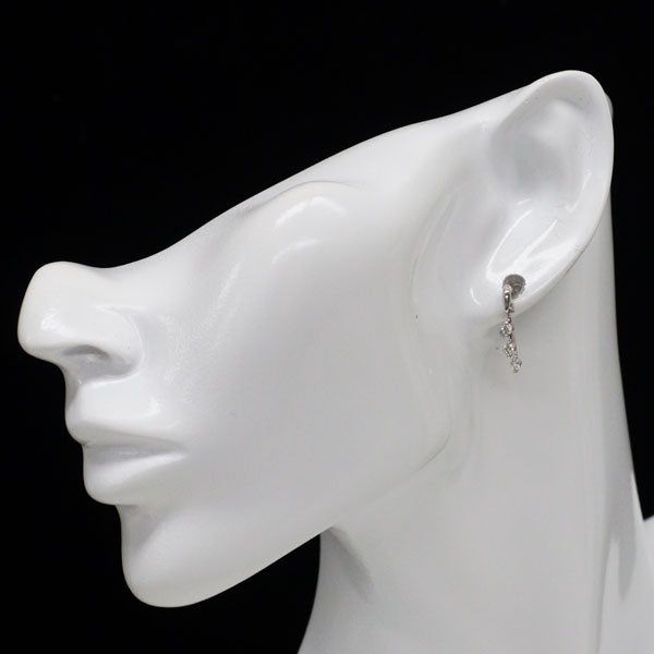 K18WG ダイヤモンド ピアス 0.30ct