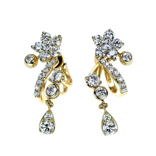 K18YG ダイヤモンド イヤリング 1.16ct