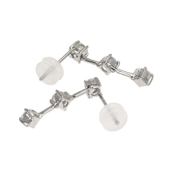Pt900 ダイヤモンド ピアス 0.50ct スリーストーン