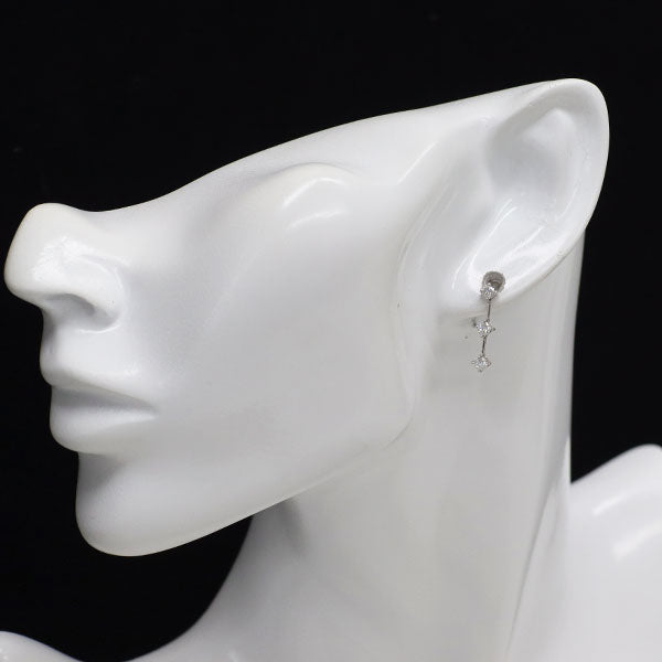 Pt900 ダイヤモンド ピアス 0.50ct スリーストーン