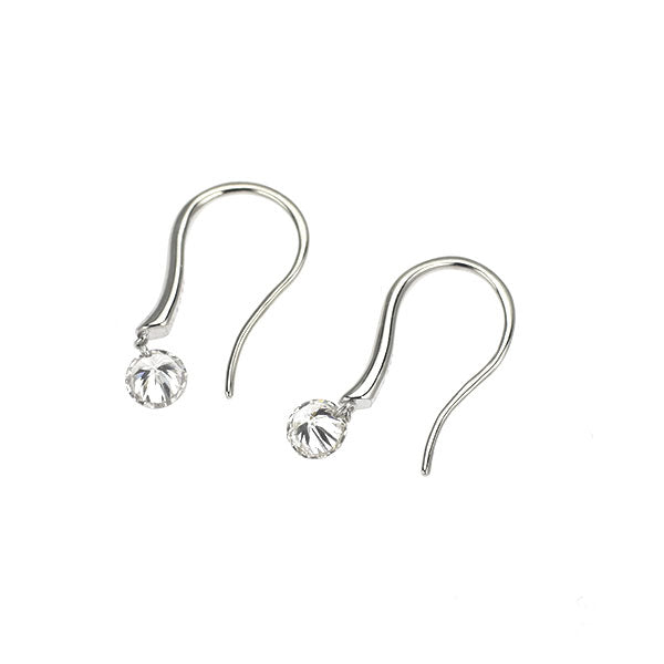 K18WG ダイヤモンド ピアス 0.50ct
