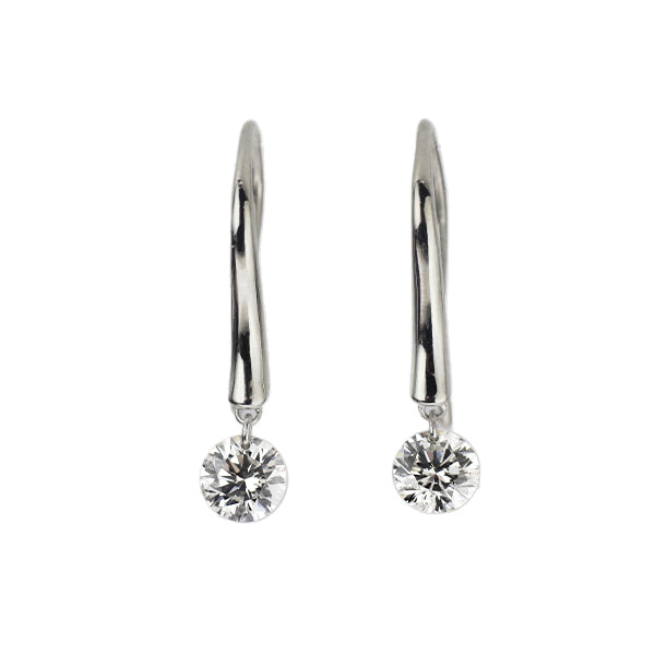 K18WG ダイヤモンド ピアス 0.50ct