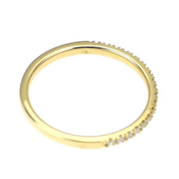 ベルシオラ K18YG ダイヤモンド リング 0.12ct ハーフエタニティ