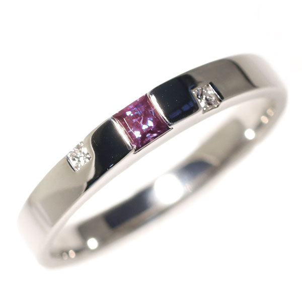 ジェムケリー 希少 Pt900 アレキサンドライト ダイヤモンド リング 0.154ct D0.06ct