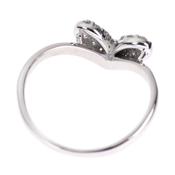 K18WG ダイヤモンド リング 0.30ct ハート