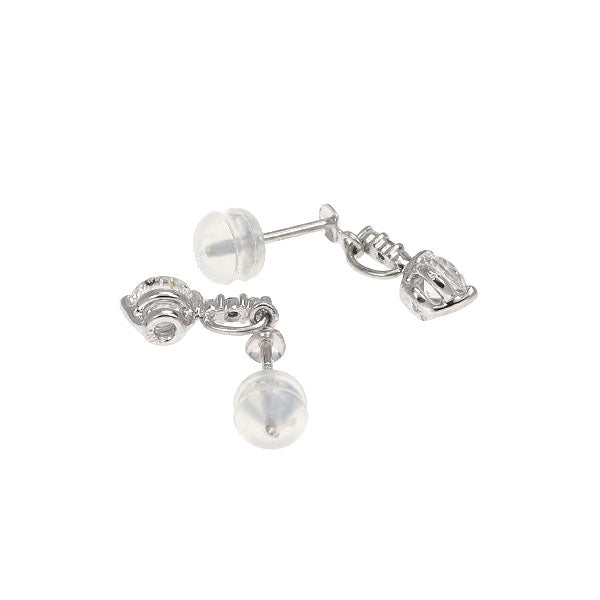 Pt900 ダイヤモンド ピアス 0.75ct PD/D0.06ct