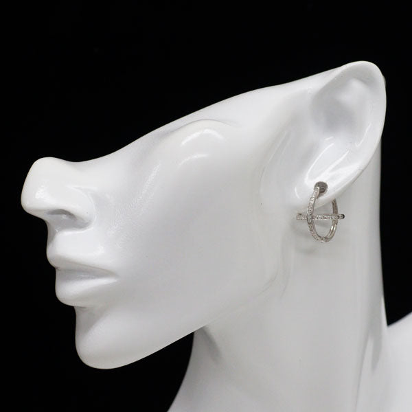 K18WG ダイヤモンド ピアス 0.40ct