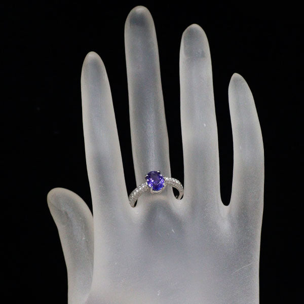 Pt900 タンザナイト ダイヤモンド リング 1.72ct D0.58ct