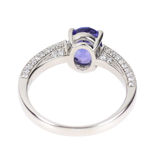 Pt900 タンザナイト ダイヤモンド リング 1.72ct D0.58ct
