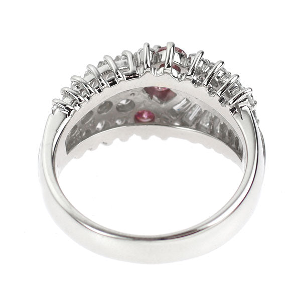 希少 Pt900 天然ピンク/カラーレス ダイヤモンド リング 0.54ct FIPP I1 / I2 D1.17ct