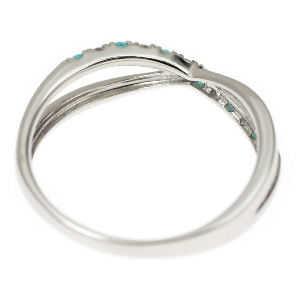 Pt900 パライバトルマリン ダイヤモンド リング 0.10ct D0.09ct