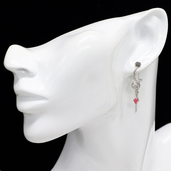 K18WG コンクパール ダイヤモンド ピアス 0.52ct D0.30ct