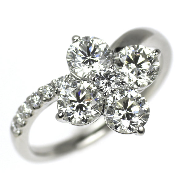 Pt900 ダイヤモンド リング 2.24ct フラワー