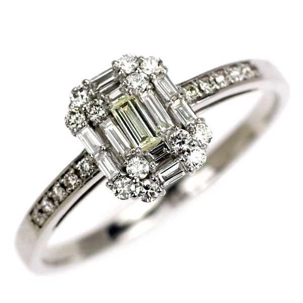 K18WG ダイヤモンド リング 0.50ct