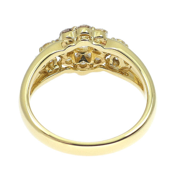 K18YG ダイヤモンド リング 1.03ct フラワー