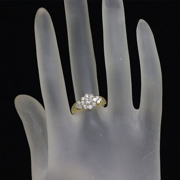 K18YG ダイヤモンド リング 1.03ct フラワー