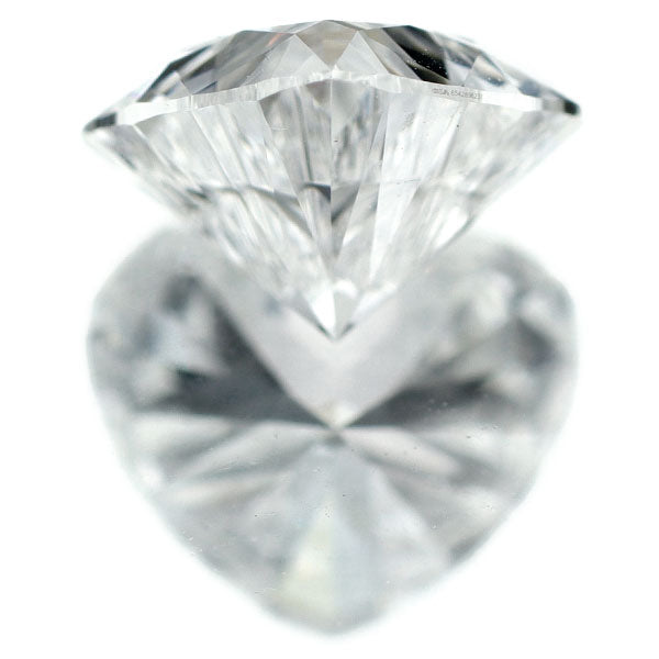 新品 タイプ2a証明付 ハートシェイプ ダイヤモンド ルース 0.460ct D IF 【エスコレ】