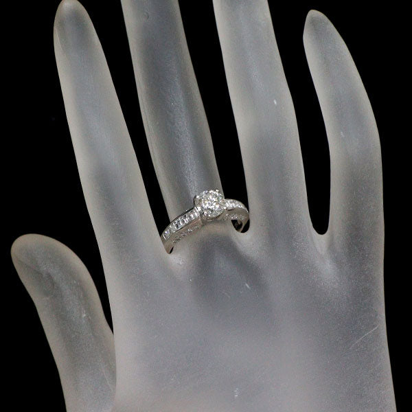 Pt900 多面カット ダイヤモンド リング 1.058ct D0.635ct