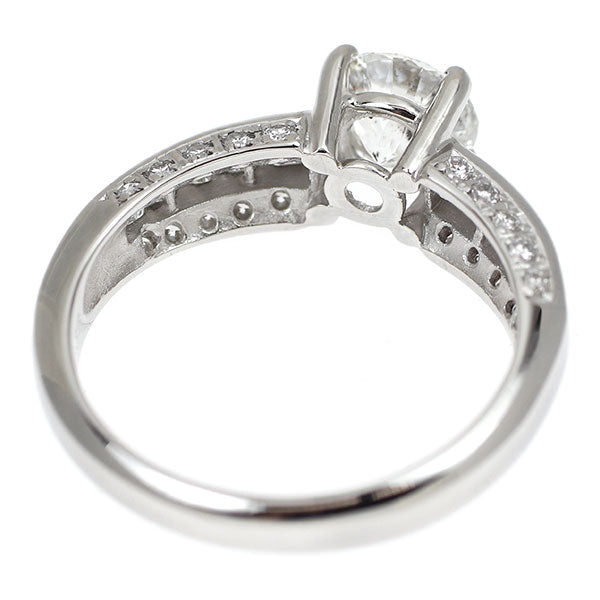 Pt900 多面カット ダイヤモンド リング 1.058ct D0.635ct