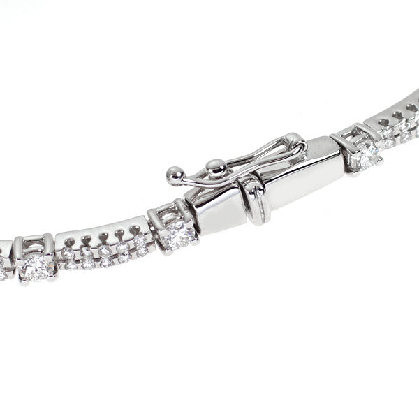 K18WG ダイヤモンド ブレスレット 2.229ct