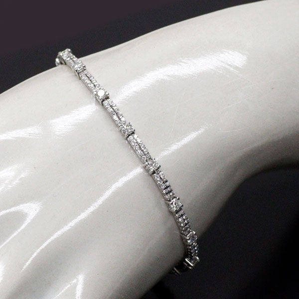 K18WG ダイヤモンド ブレスレット 2.229ct