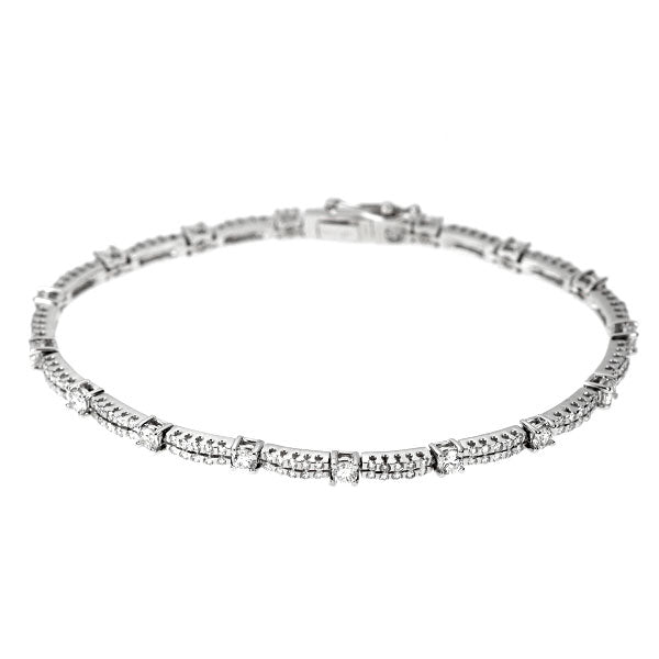 K18WG ダイヤモンド ブレスレット 2.229ct