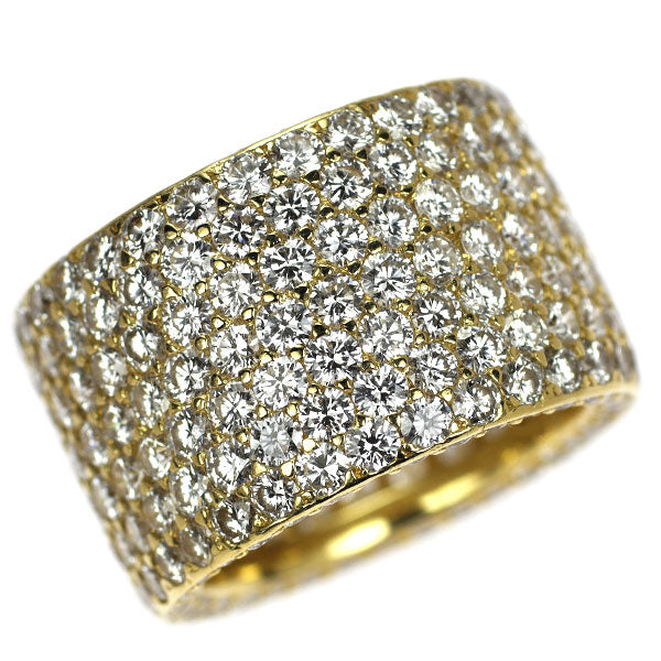 K18YG ダイヤモンド リング 9.08ct フルエタニティ
