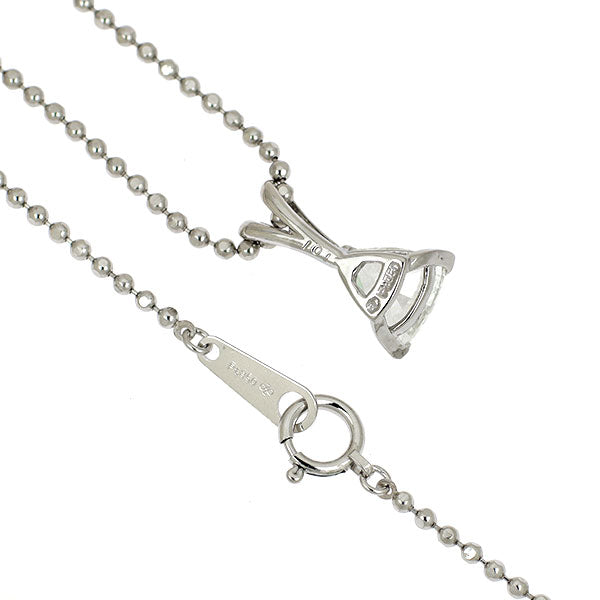 Pt850 トリリアントカット ダイヤモンド ペンダントネックレス 1.01ct
