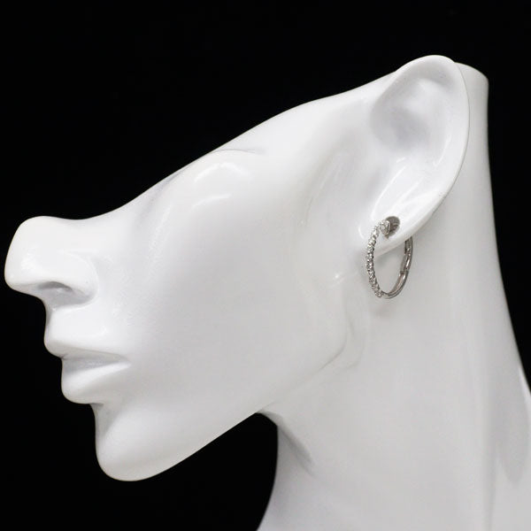 Pt900 ダイヤモンド ピアス 0.50ct フープ