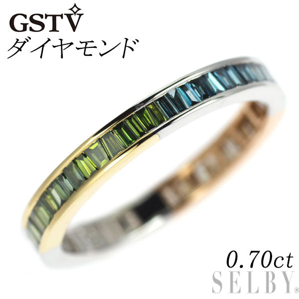 GSTV K18YG/WG/PG ダイヤモンド リング 0.70ct