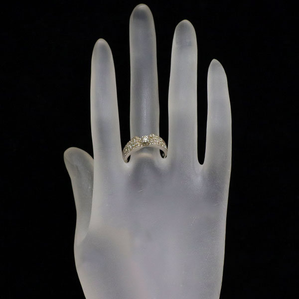 K18WG ダイヤモンド リング 1.82ct