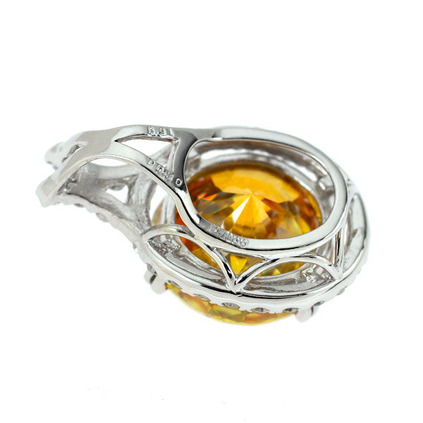 Pt900 スファレライト ダイヤモンド ペンダントトップ 5.91ct D0.30ct