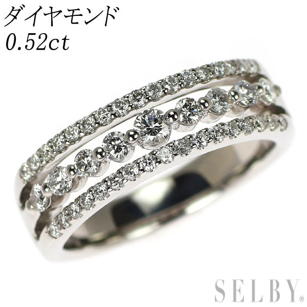 Pt900 ダイヤモンド リング 0.52ct