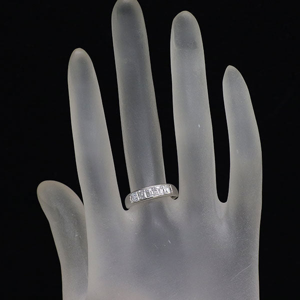 Pt900 カレカット ダイヤモンド リング 1.00ct 一文字
