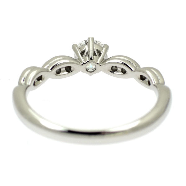 Pt950 インペリアルカット ダイヤモンド リング 0.303ct F VS1 D0.08ct