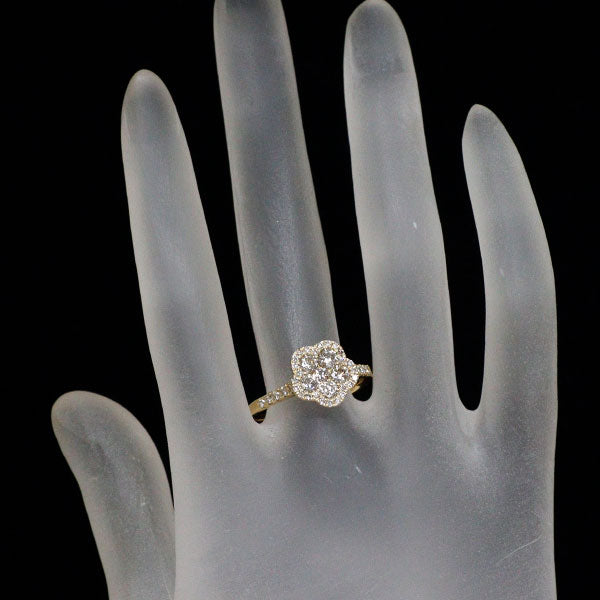K18YG ダイヤモンド リング 1.00ct フラワー