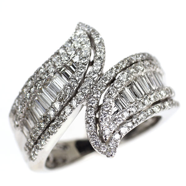 K18WG ダイヤモンド リング 1.37ct