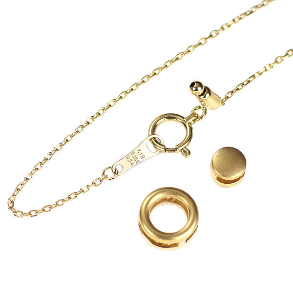 K18YG ダイヤモンド ペンダントネックレス 0.150ct D0.14ct リバーシブル セパレート