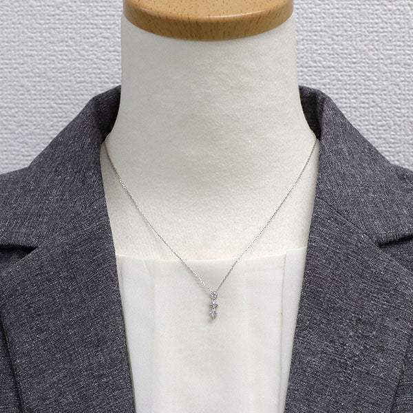 ヴァンドーム青山 Pt950/ Pt850 ダイヤモンド ペンダントネックレス 0.35ct 2WAY