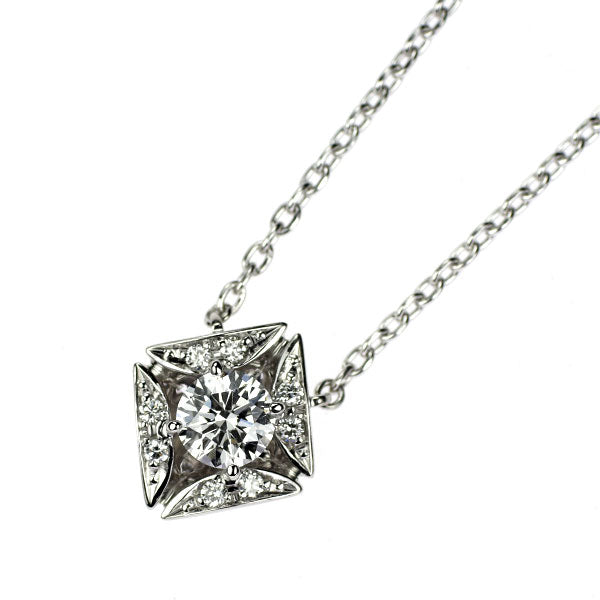 フォーエバーマーク Pt900/ Pt850 ダイヤモンド ペンダントネックレス 0.28ct D0.03ct エターナル