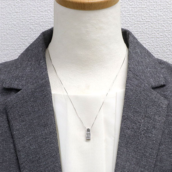 K18WG ダイヤモンド ペンダントネックレス 0.30ct