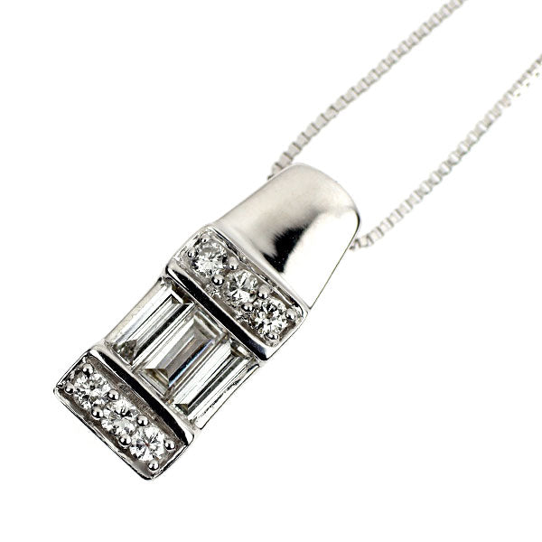 K18WG ダイヤモンド ペンダントネックレス 0.30ct
