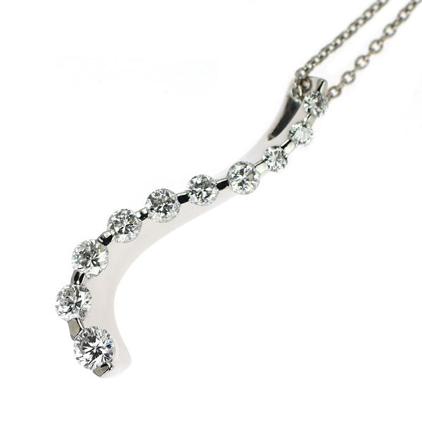 Pt900/ Pt850 ダイヤモンド ペンダントネックレス 0.38ct